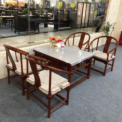 新中式实木餐桌餐椅01