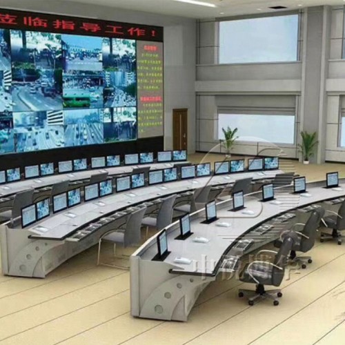豪华监控操作台弧形监控平台058