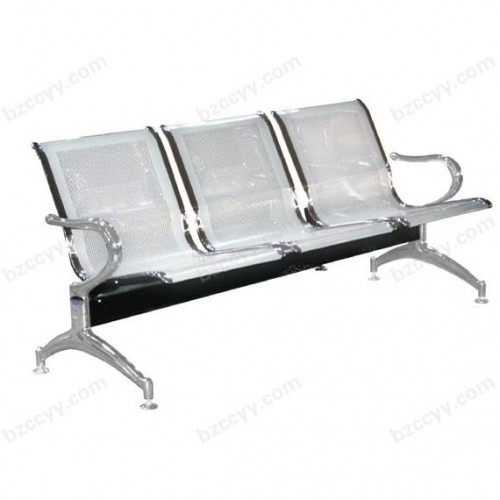 Steel Plate Punched Advanced and Chromeplated Waiting Chair E14