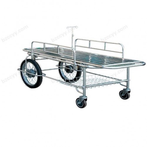 Stainless Steel Stretcher Trolley with Motorcycle Wheels​  B7