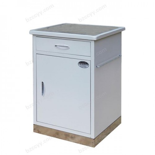 Steel Plastic-Spray Bedside Table withStainless Steel Top and Skirt   D58