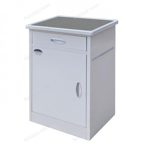 Steel Plastic-Spray Bedside Table withStainless Steel Surface  D56