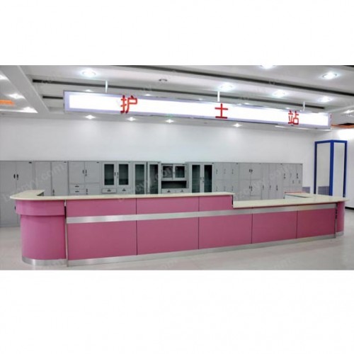 Nurse Station with Steel and wood structure and Artificial Marble Surface  A69