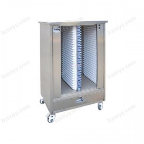 Stainless Steel 50-Slot Chart File Trolley    C56
