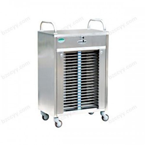 Stainless Steel 40-Slot Chart File Trolley    C55