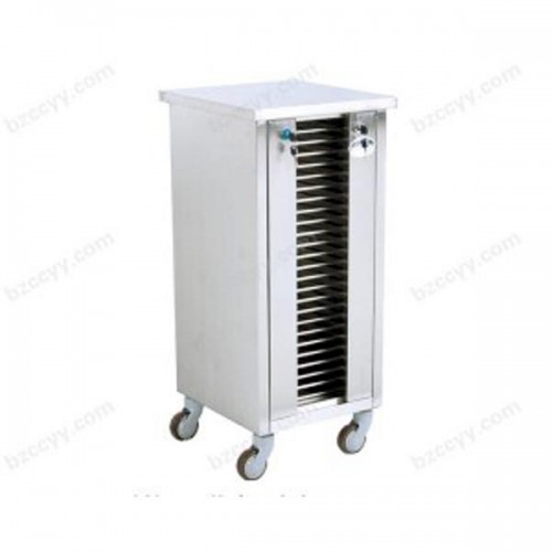 Stainless Steel 25-Slot Chart File Trolley    C53
