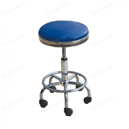 Nursing Round Stool with Truckles  F46