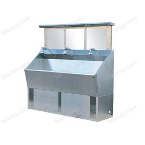 Stainless Steel Washing Basin with 3 Auto lnductive Taps D38