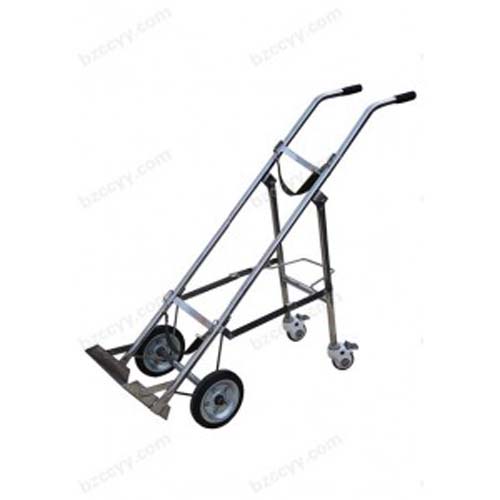 Stainless Steel Trolley For Oxygen Bottle Delivery   F28