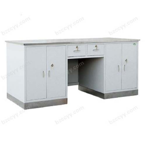 Steel Plastic-Spray  Work Table with Stainless Steel Top and Bottom Skirt  D30