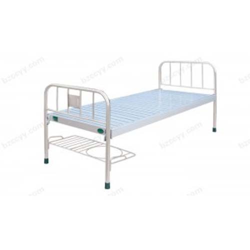 Flat Bed with Stainless Steel Bed Head and Steel Strip Surface   A45