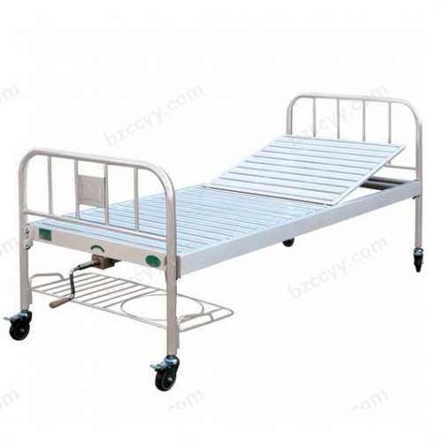 Wheeled Single-Rocker Bed with Stainless Steel Bed   A38