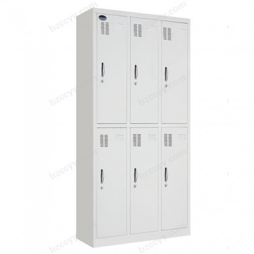 Steel Plastic-Spray 6-Door Clothes Change Cabinet  D14