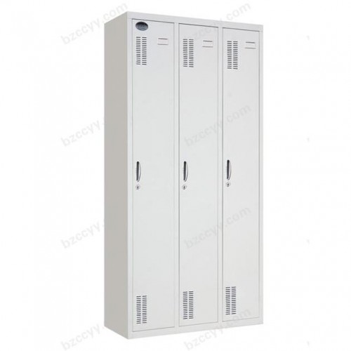 Steel Plastic-Spray 3-Door Clothes Changing Cabinet  D13