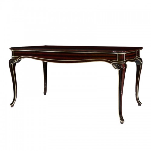 北京新古典餐桌图片 餐桌尺寸 皮质餐椅价格1703-B