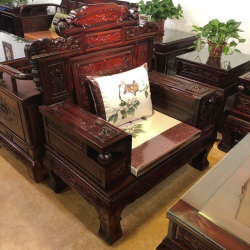 香河名典红木品牌厂家 仿古雕刻沙发批发价格04