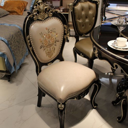 香河邸墺法式餐椅家具 新古典法式餐桌椅品牌1605-B