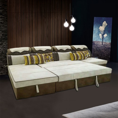 客厅布沙发床 现代沙发厂家 多功能沙发床 966拉床#