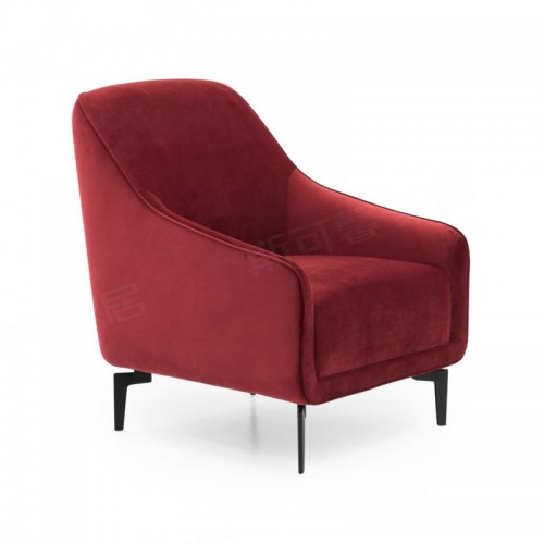 现代休闲布艺单人位沙发椅批发采购FS7015#