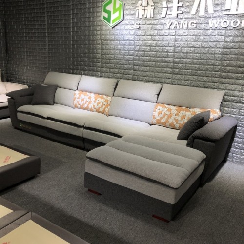 时尚转角沙发批发采购 布艺沙发价格 SF-6011#