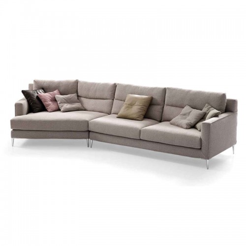 小户型客厅弧形沙发 可拆洗沙发LS1601#