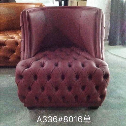 香河北欧家具生产厂家 皮质沙发A336#