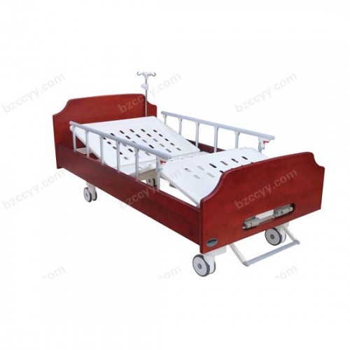 Central Controlled Manual 2- Rocker Nursing Bed with Wood Bed Head  A14
