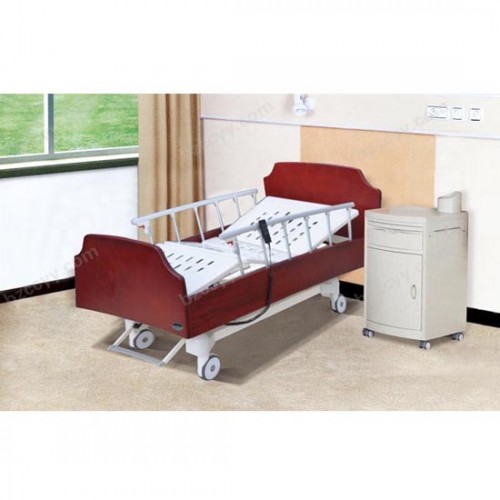 Central Controlled Electric 5-Function Super Nursing Bed with Wood Bed Head  A12