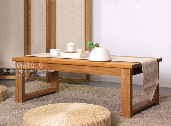 老榆木现代中式茶桌木质  TYCJ-001