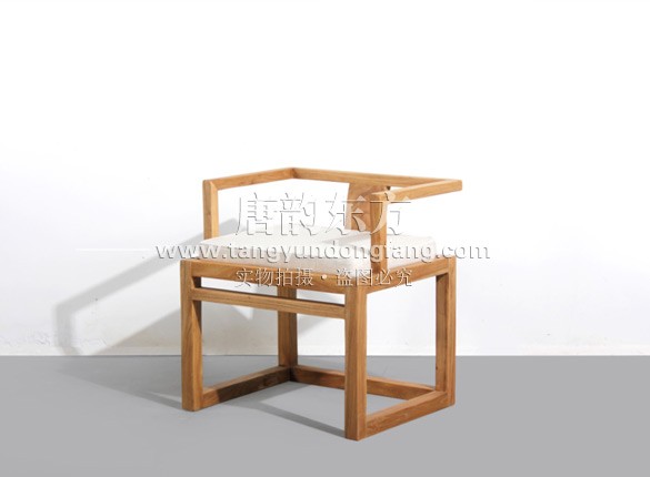 老榆木餐椅扶手新古典家具TYYL-038