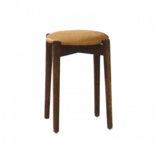 简约北欧实木餐厅餐椅 LX-01#小圆凳