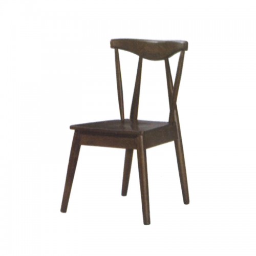 家用小户型餐厅椅子 香河美式实木家具 圆柱#