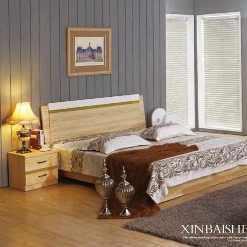 卧室双人床套房家具 小户型双人床衣柜 K-239