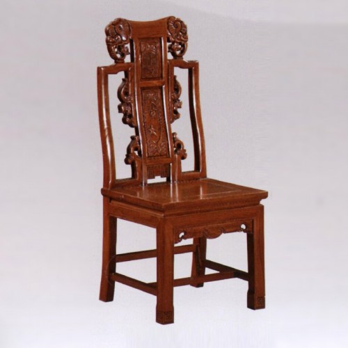 定制实木餐椅仿古象头榆木餐椅PLG-147A#