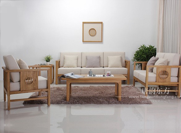现在简约客厅家具新古典中式木架沙发 TYSF-026