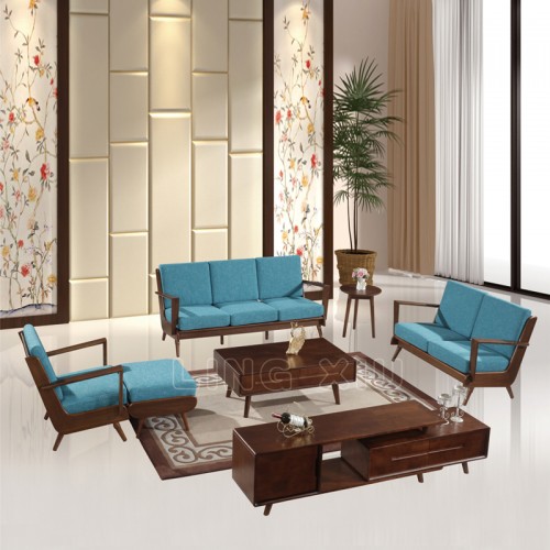 北欧布艺沙发家具套装组合现代简约小户型沙发客厅整装 6#