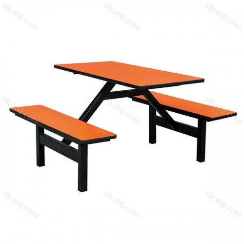 学校员工食堂餐桌椅不锈钢连体快餐桌椅组合 CZY-（2）#