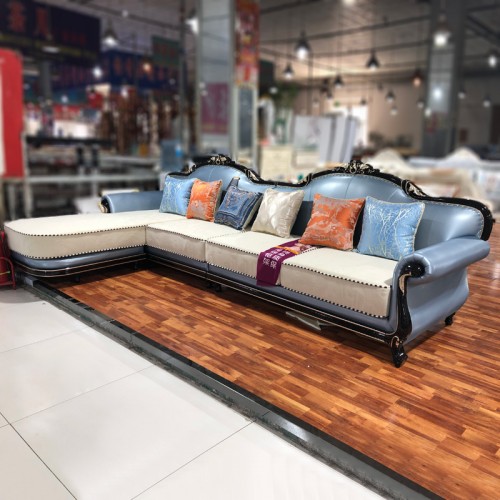 厂家批发欧式沙发法式小户型简欧客厅转角沙发 SF-07#