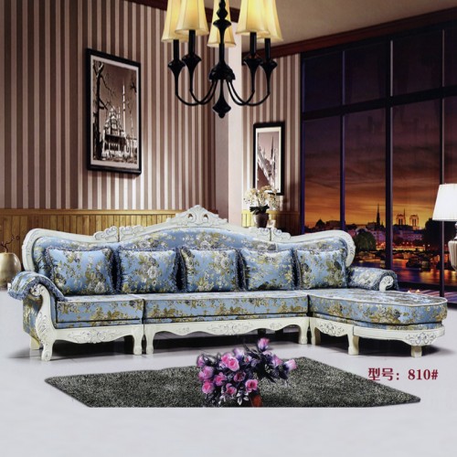 欧式布艺转角沙发品牌  布艺沙发价格810#