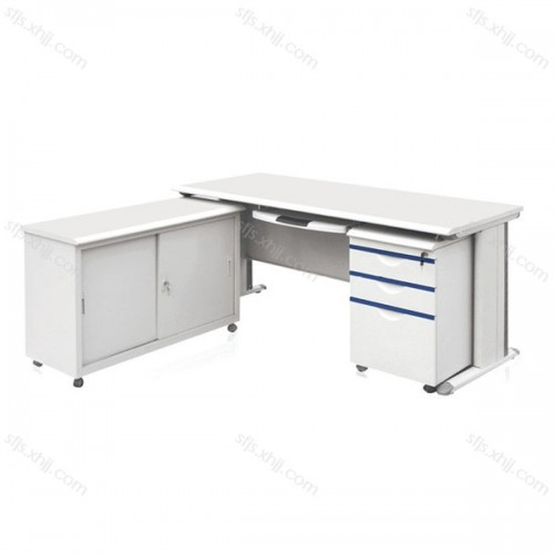 钢制电脑桌铁皮办公桌带抽屉办公台写子台 GZ(10）