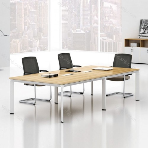 简约现代办公桌钢架会议桌价格HYB17#