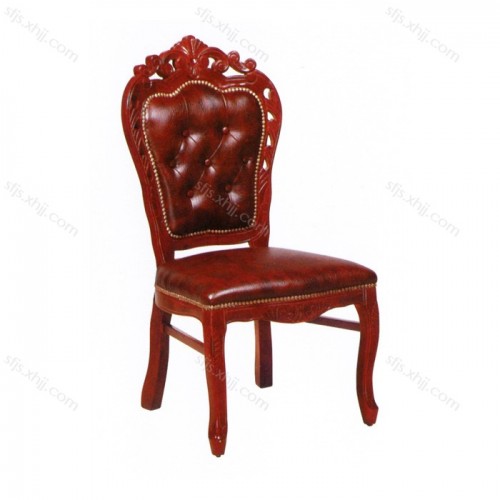 欧式实木餐椅 皮艺软包椅子价格CY-18#