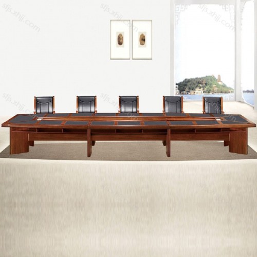 油漆会议桌大型长条时尚现代新中式开会桌 HYZ-07