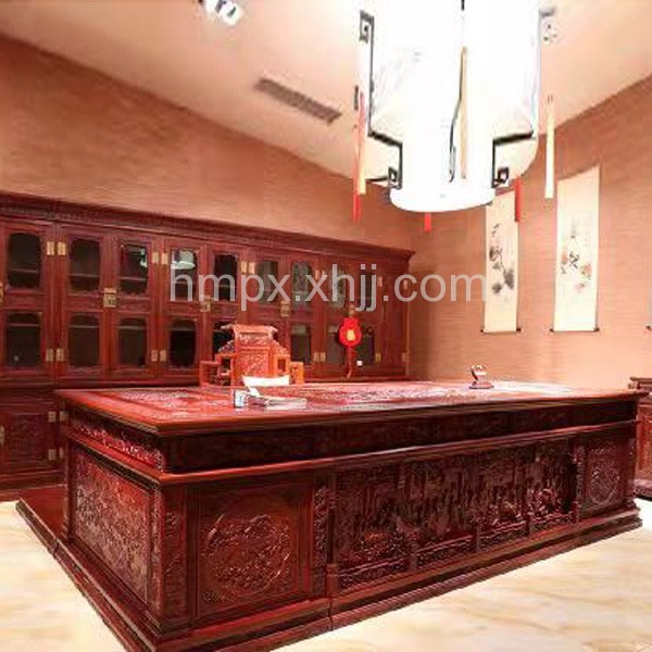 香河现货红木家具 书桌 实木办公桌 02上一产品:红木书柜带玻璃门明清