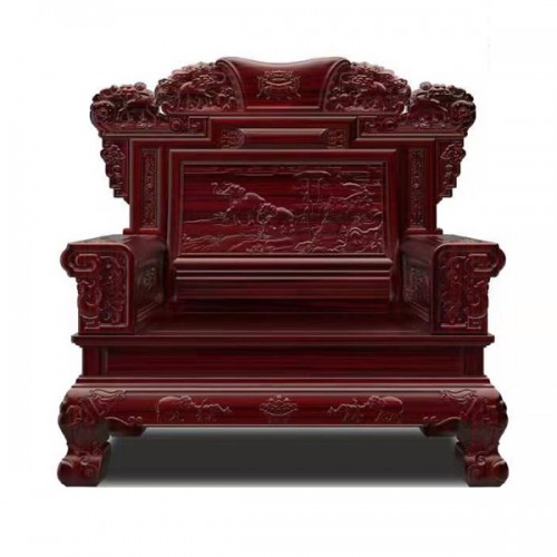 红木古典家具中式实木单人沙发05