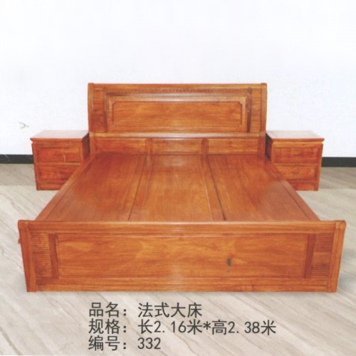 古典中式双人床特价促销 法式大床#