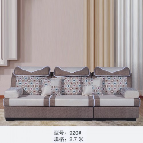 简约现代布艺沙发客厅直排沙发低价销售920#