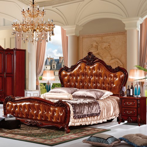 欧式豪华高档卧室套房双人床家具组合 SS907