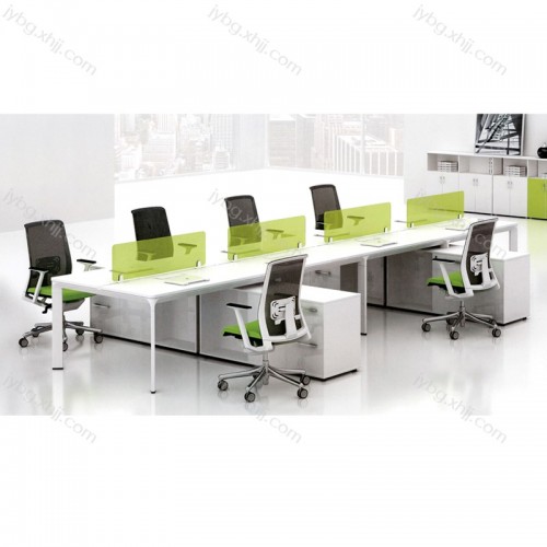 现代办公桌多人位办公桌屏风工位 JY-PF-09#