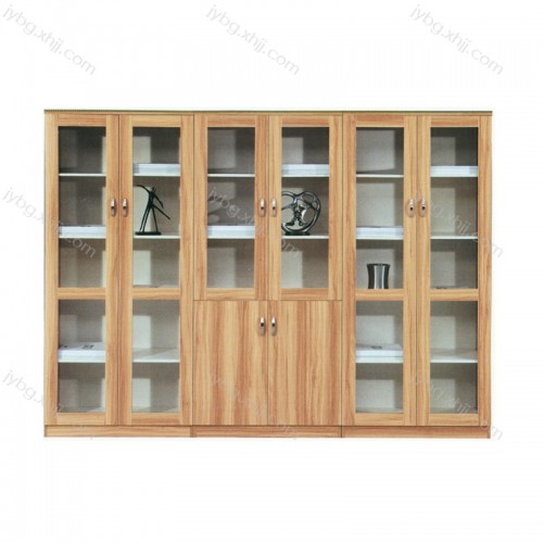 玻璃门办公室木制文件柜收纳柜  JY-MZSG-23#